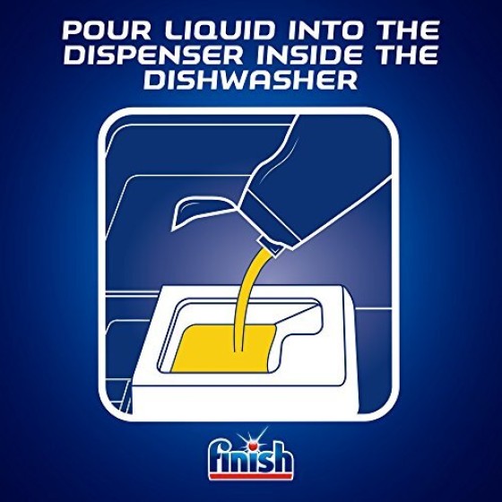 Finish All-in-1 Max Lemon Gel Pencuci Piring, 700 ml, 5-Pack (140 kali cuci) - Cepat Larut, Daya Penghilang Lemak, Mengilap & Melindungi